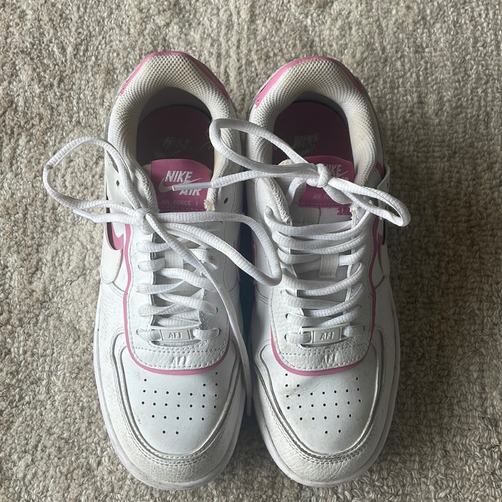 Nike pink Air Force ones